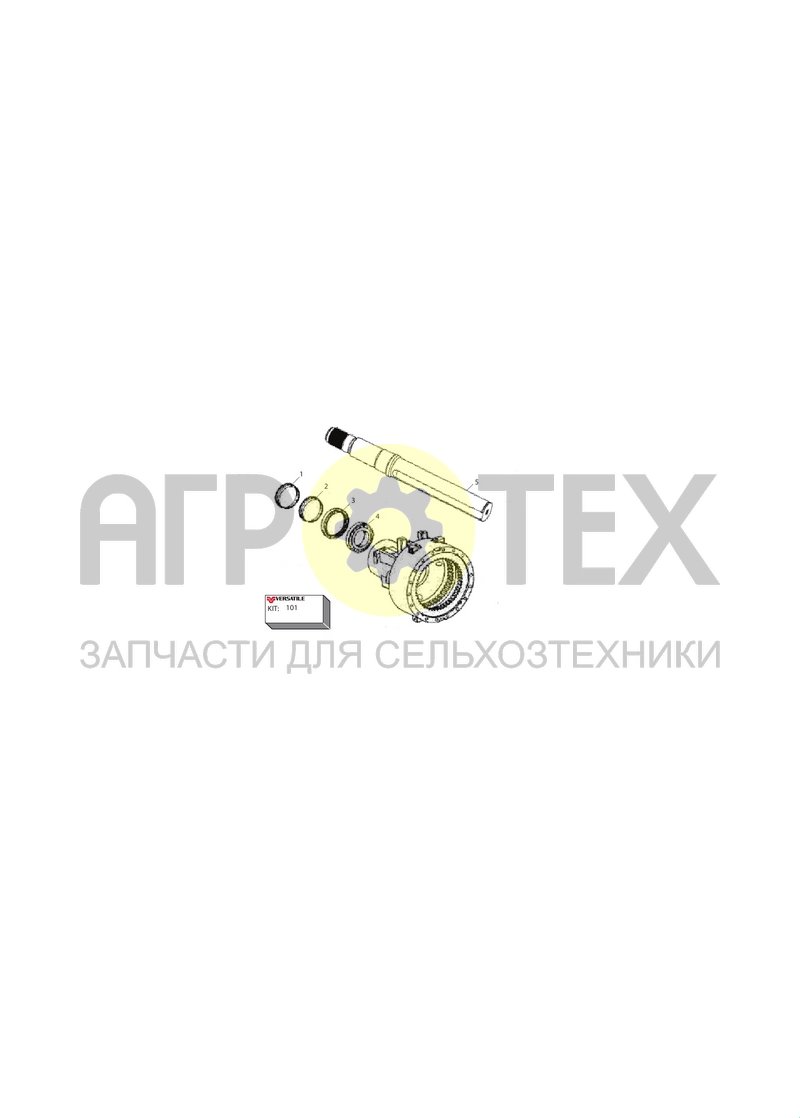 Чертеж Комплект задней полуоси ZF (RC1.05.001)